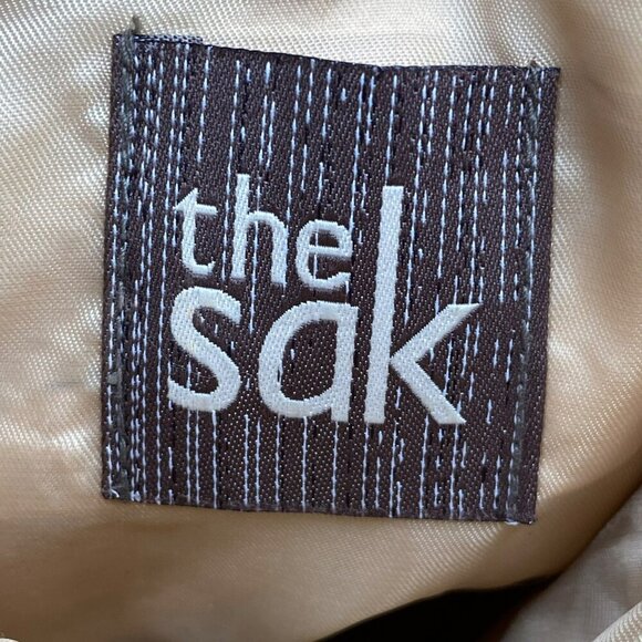 The Sak Neutral Y2K Striped Crochet Knit Crossbody Bag - Picture 7 of 7